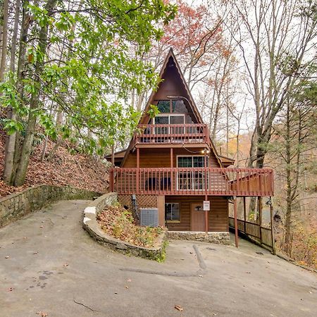Gatlinburg A-Frame Home With Hot Tub Near Parkway Exterior foto